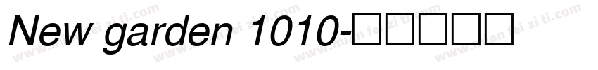 New garden 1010字体转换